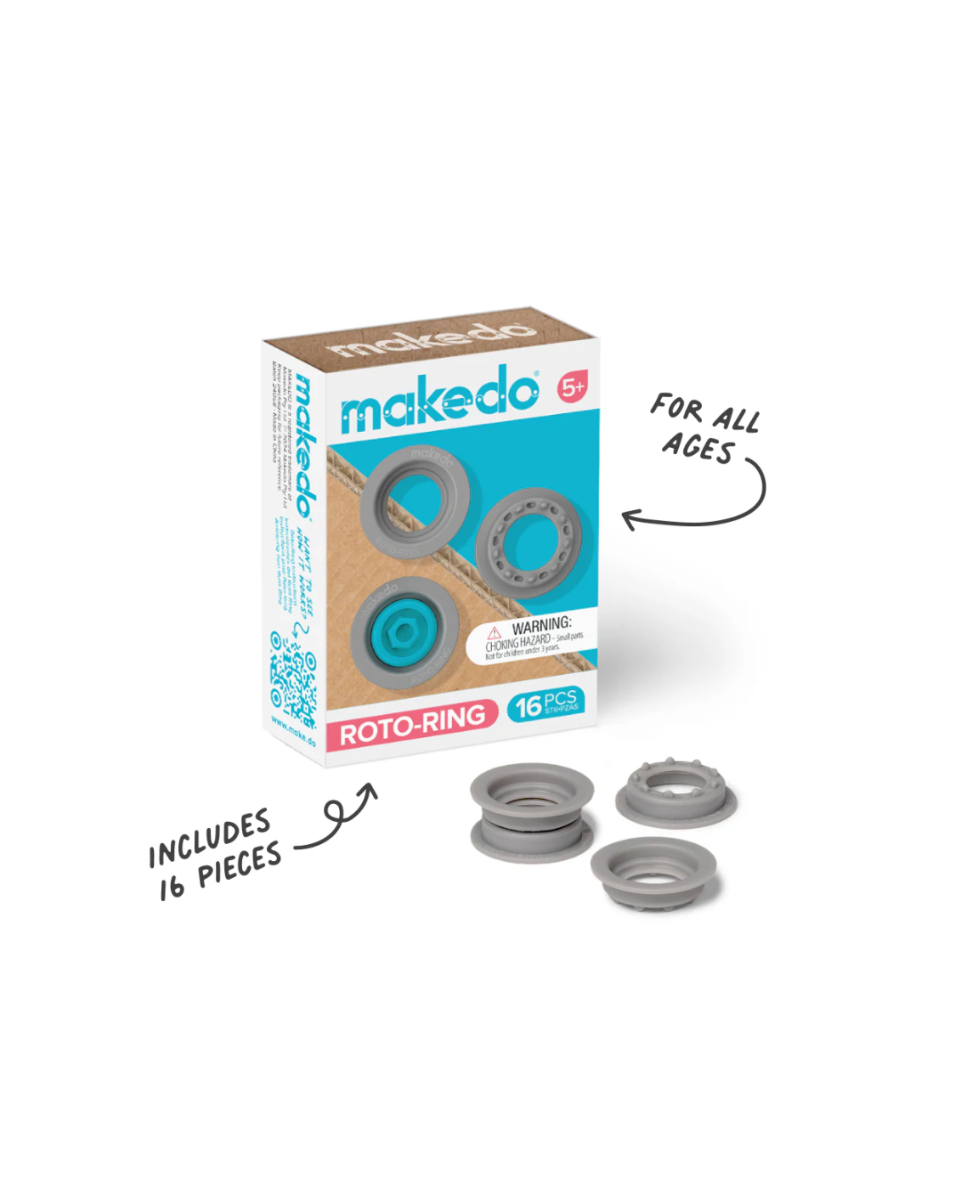 Makedo Roto-Ring – 16pcs