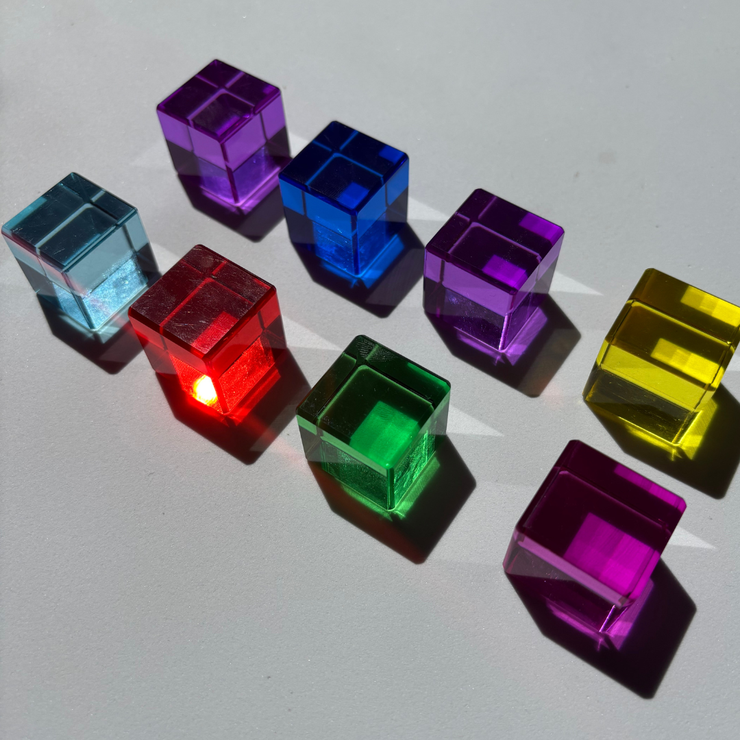 Rainbow Acrylic Building Blocks