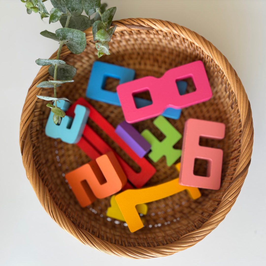 10 Colorful Number Stacking Building Blocks Set