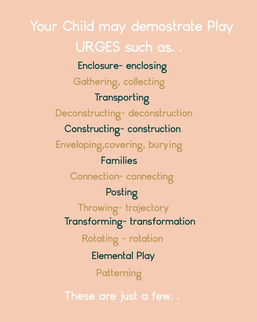 The Many Ways Children Show Play Urges