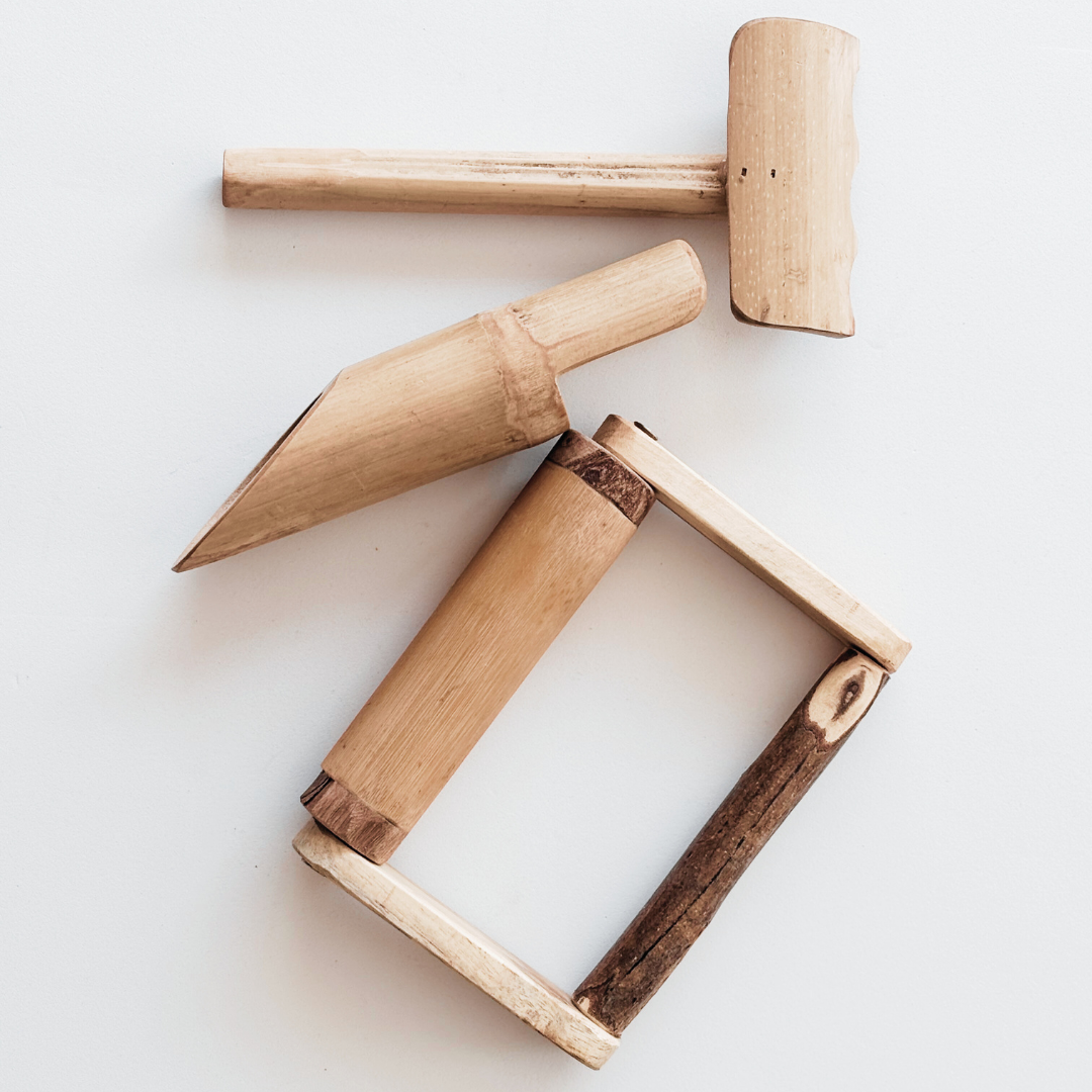 Bamboo Sand Play Set | Sustainable Tools for Outdoor & Sensory Play | Ages 3+