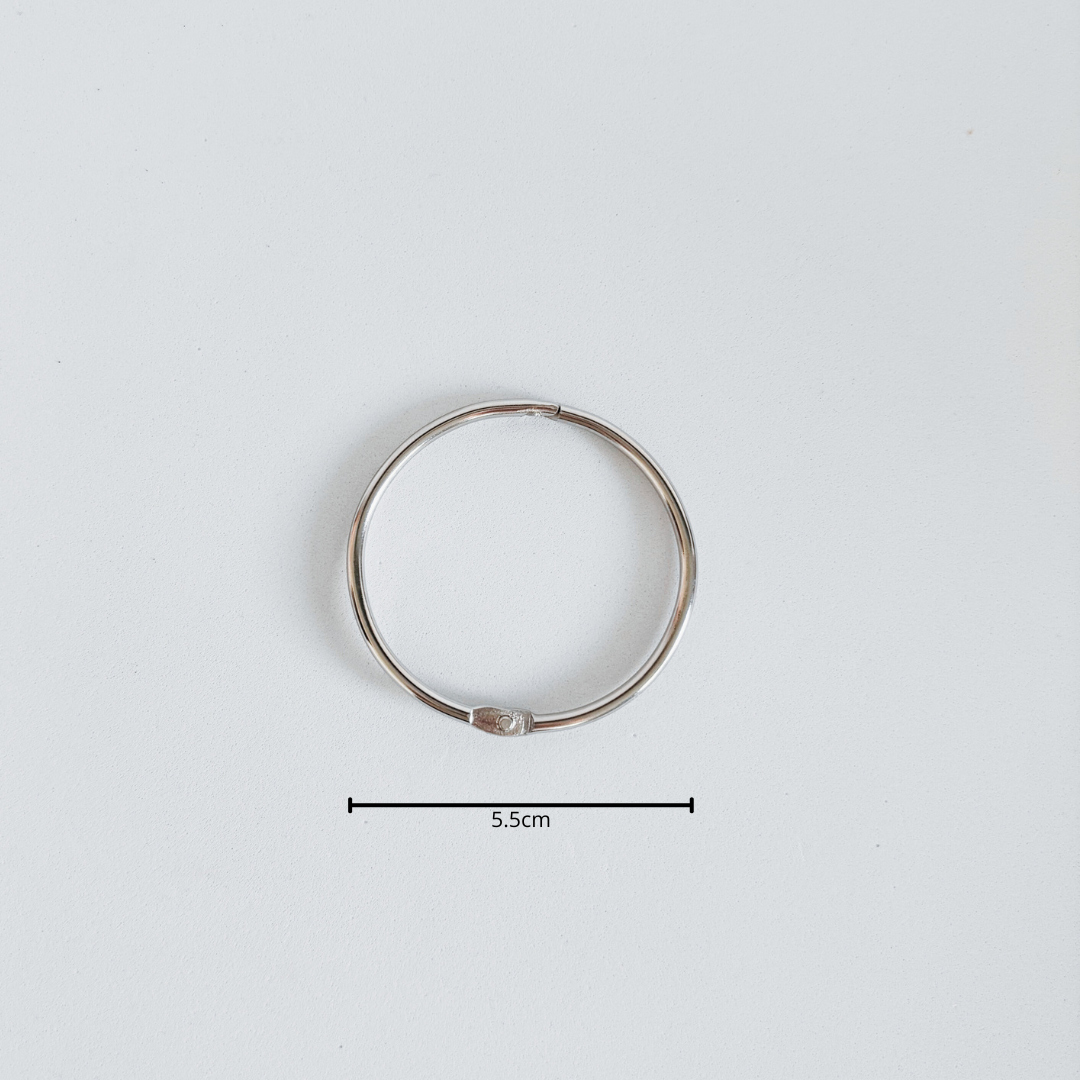 Loose Metal Rings – 10 Pieces (5.5cm) | Open-Ended Loose Parts for Play
