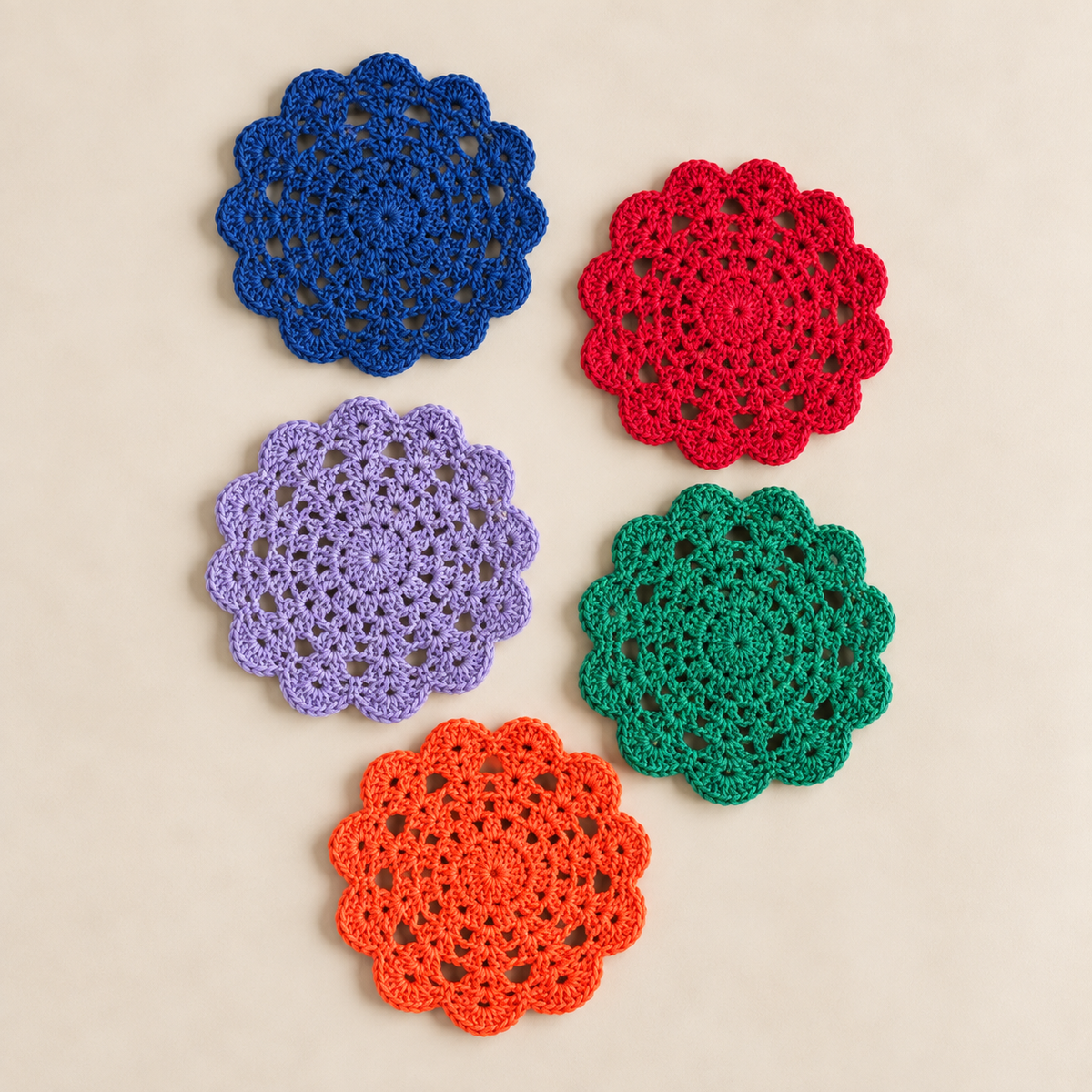 Crochet Flowers |Tactile Loose Parts | Open-Ended Play Set | Textural Sensory Exploration