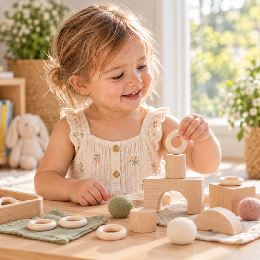 Natural Wooden Ring | Heuristic Play & Loose Parts Exploration
