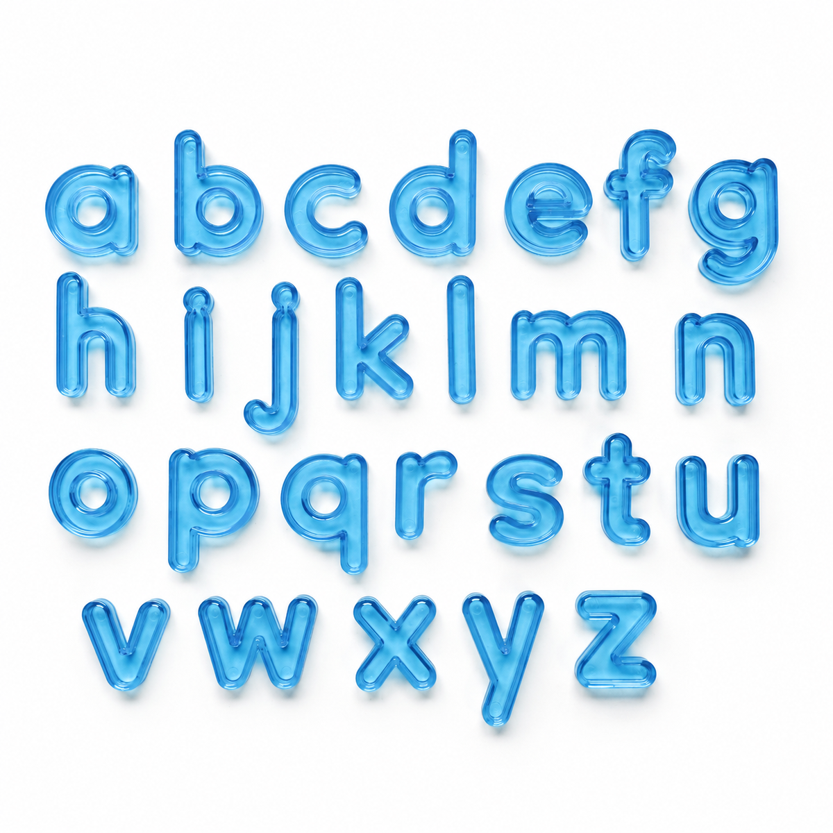 Set of Blue Lowercase Plastic Letters | Early Literacy & Language Development | Ages 3+