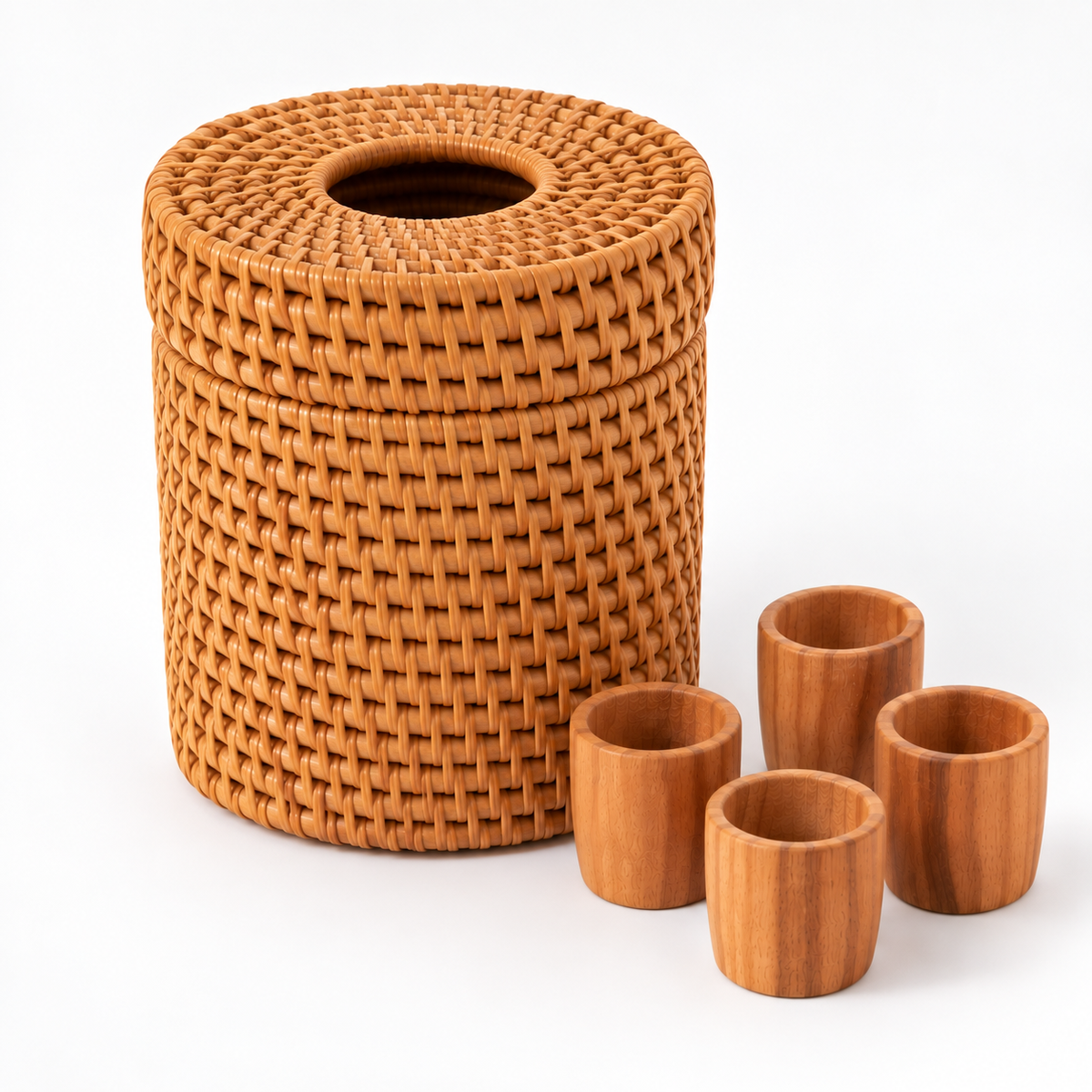 Woven Posting Basket Set – 5 Pieces | Enclosure & Posting Play