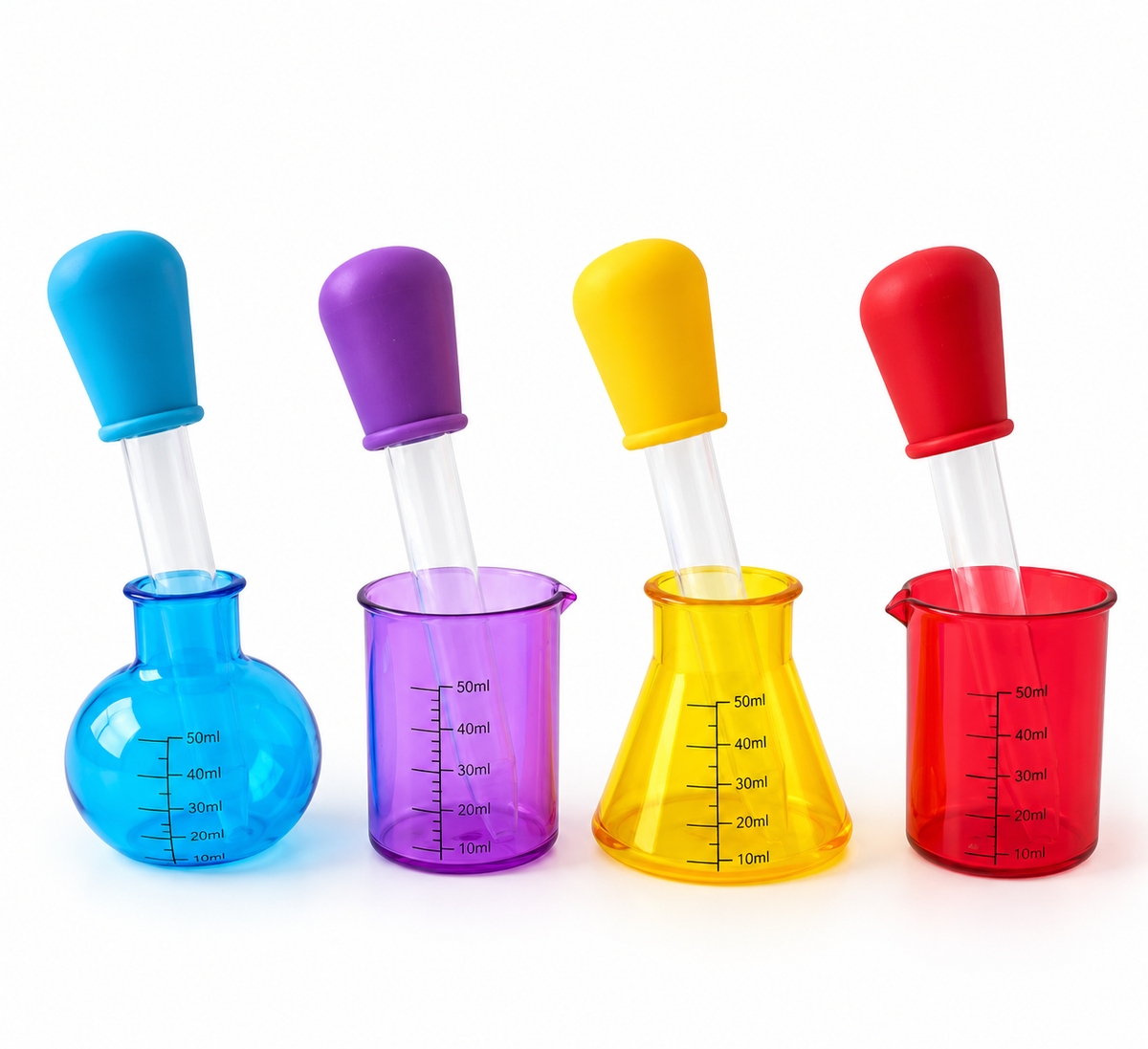 Measuring Cups & Test Tubes Set | STEM & Sensory Exploration | Supports Math & Fine Motor Skills | Ages 3+