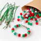 Christmas Bead Mix – 134g (Approx. 500 Beads) | Threading, Sorting & Festive Play