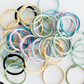 Pastel Loose Parts Rings – 50 Piece Set | Connecting, Sorting & Patterning Play