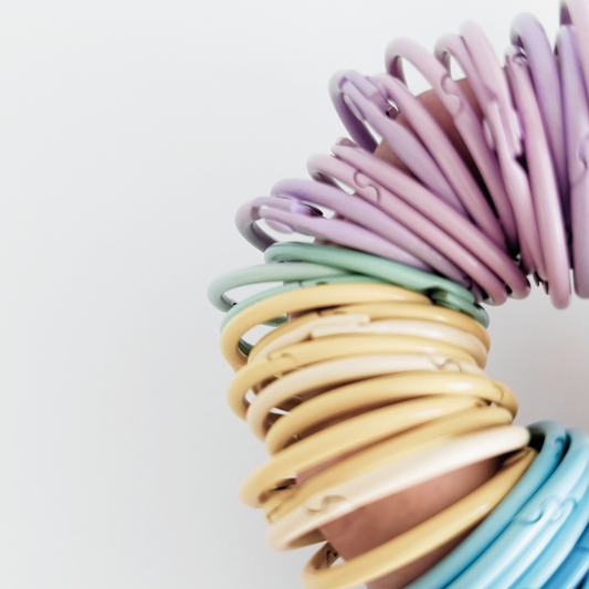 Pastel Loose Parts Rings – 50 Piece Set | Connecting, Sorting & Patterning Play