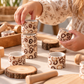 Ceramic Swirl Rings | Stacking, Rolling, Posting & Sensory Play (One-Off Piece)