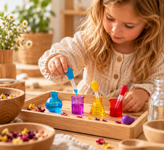 Measuring Cups & Test Tubes Set | STEM & Sensory Exploration | Supports Math & Fine Motor Skills | Ages 3+