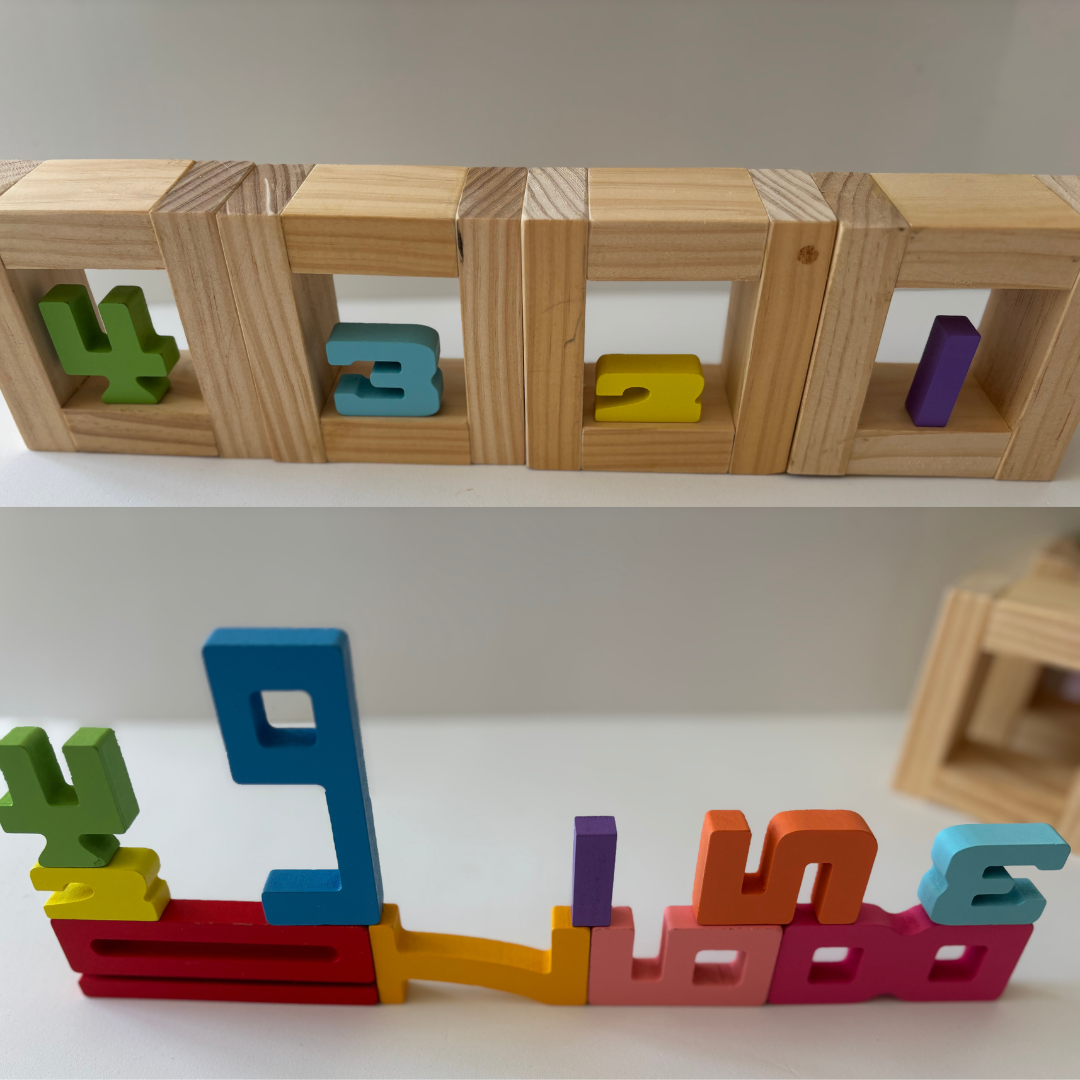 Easy Build Bricks Count Number Stack 10 Colorful Number Stacking Building Blocks Set – Freeplay