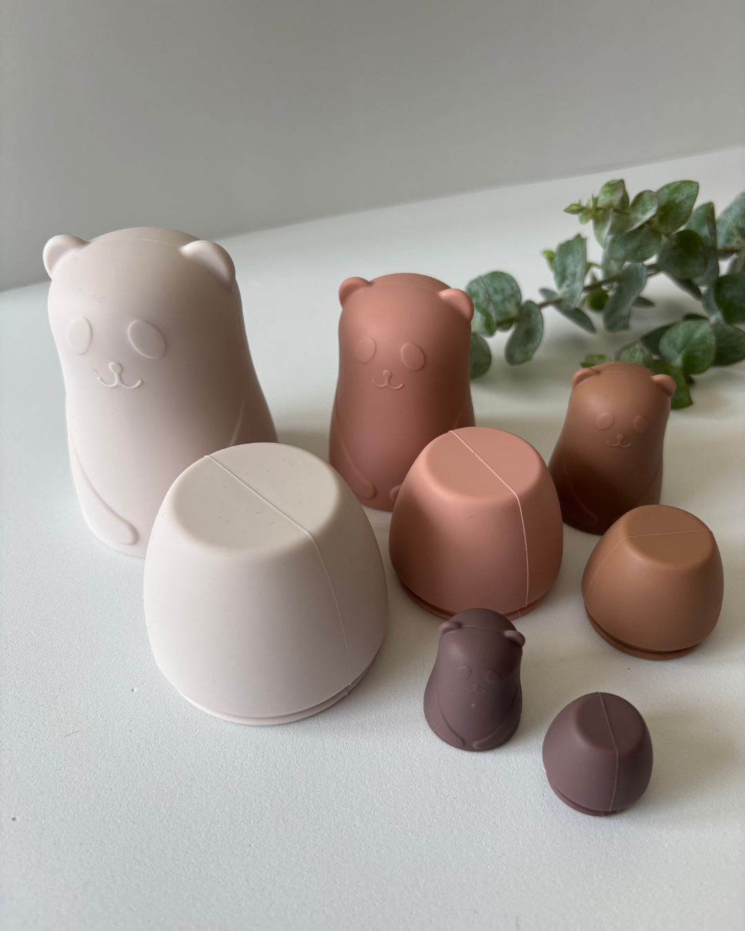 Nesting Silicone Bears | Stack, Nest & Explore | Supports Enclosure Urge & Sensory Development