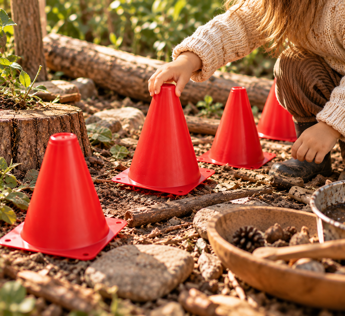 Set of 8 Orange Cones