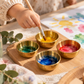 A Gold Metal Bowl | Loose Part & Sensory Play
