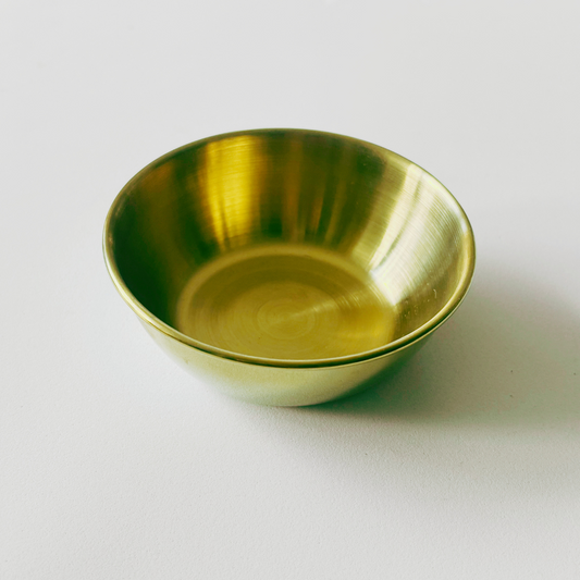 A Gold Metal Bowl | Loose Part & Sensory Play