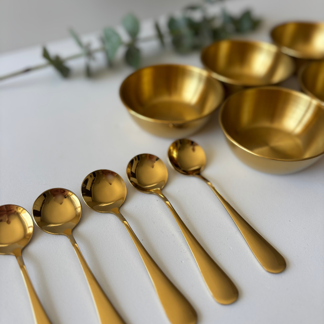 Gold Mini Loose Parts Set | Pretend Play & Sensory Tools | Heuristic Learning | Ages 3+