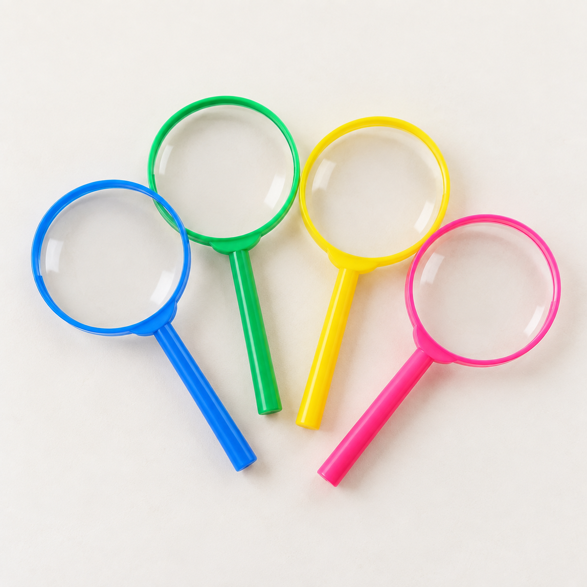 Set of 4 Mini Colourful Magnifying Glasses