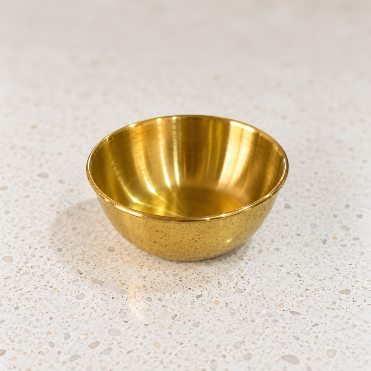 A Gold Metal Bowl | Loose Part & Sensory Play