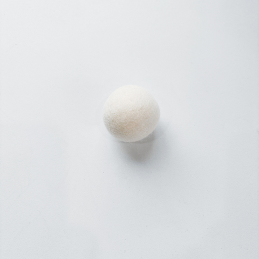 Cream Woollen Ball – Small (4cm) | Soft Sensory Ball for Play