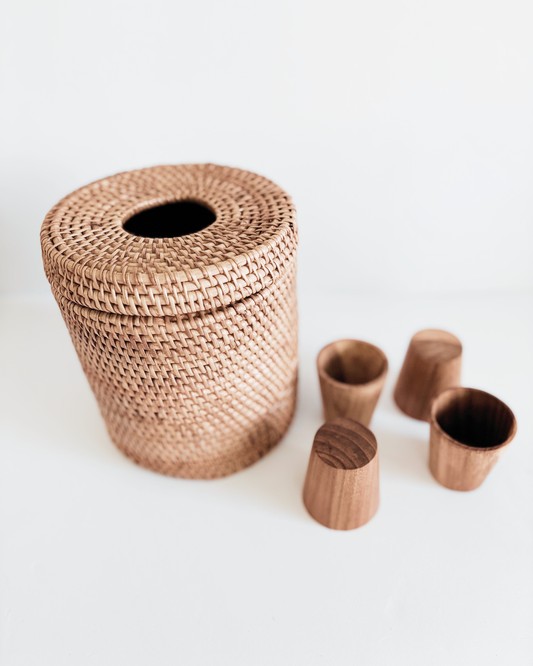 Woven Posting Basket Set – 5 Pieces | Enclosure & Posting Play