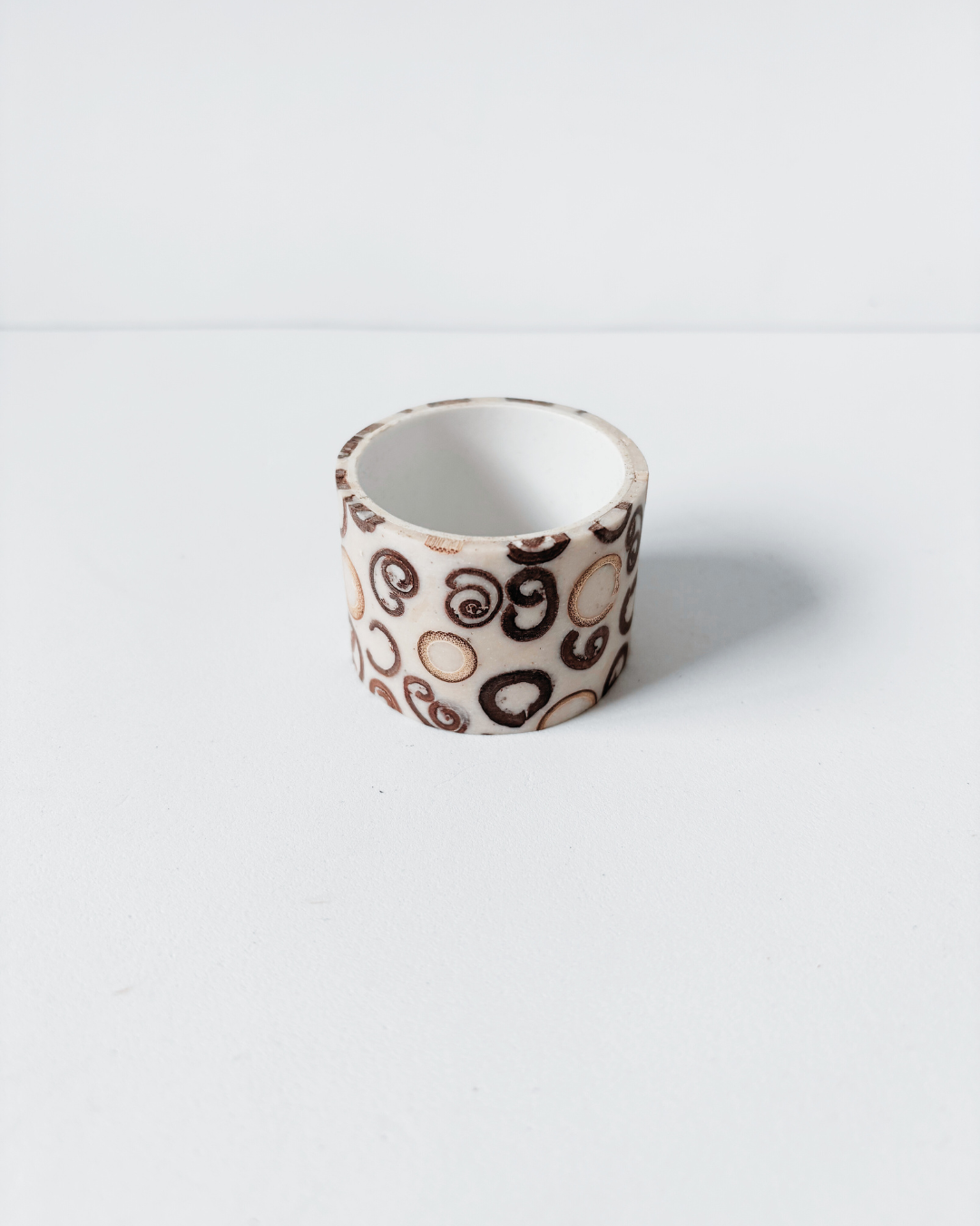 Ceramic Swirl Rings | Stacking, Rolling, Posting & Sensory Play (One-Off Piece)