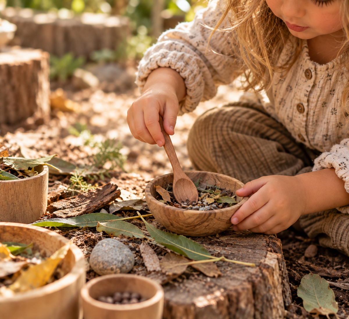 Large Wooden Spoon | Expanding Imaginative and Sensory Play | Ages 2+