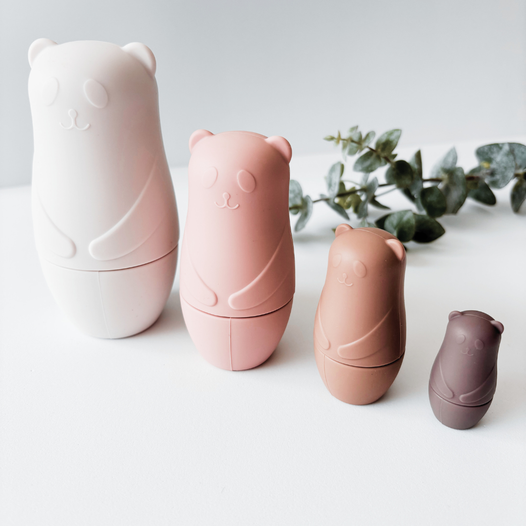 Nesting Silicone Bears | Stack, Nest & Explore | Supports Enclosure Urge & Sensory Development