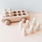 Wooden Cart with Figures