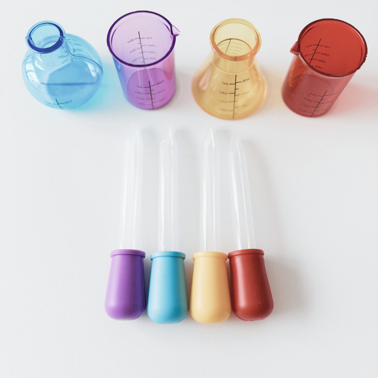Measuring Cups &amp; Test Tubes Set | STEM & Sensory Exploration | Supports Math & Fine Motor Skills | Ages 3+