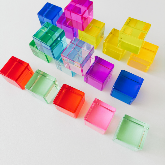 Rainbow Acrylic Building Blocks