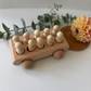 Wooden Cart with Figures