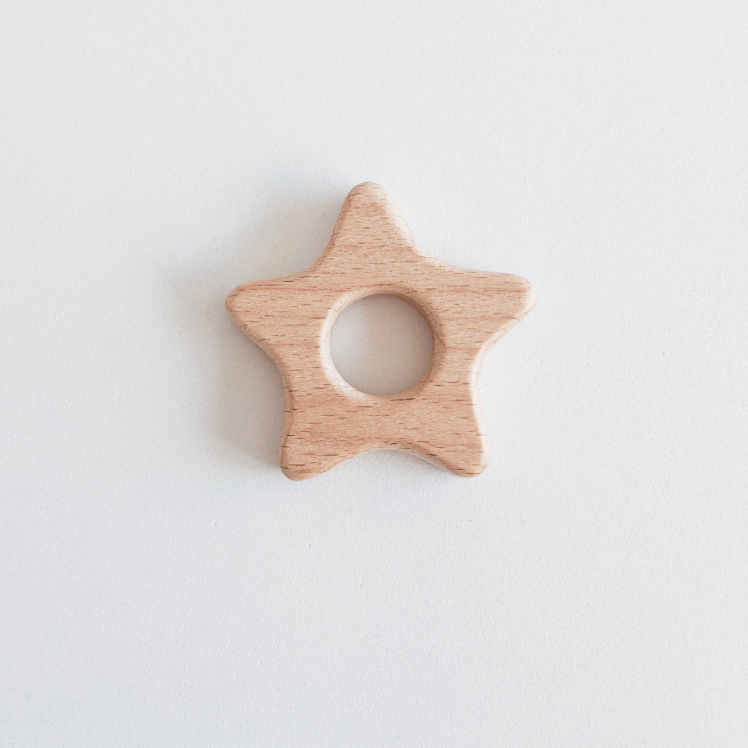Wooden Teething Star | Sensory Exploration | From Birth